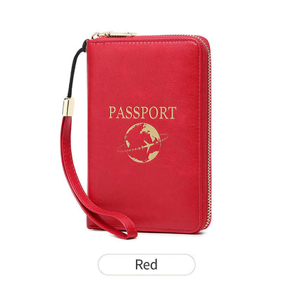 🔐💳 Praktische Reisepass-Geldbörse mit RFID-Schutz für Reise & Alltag