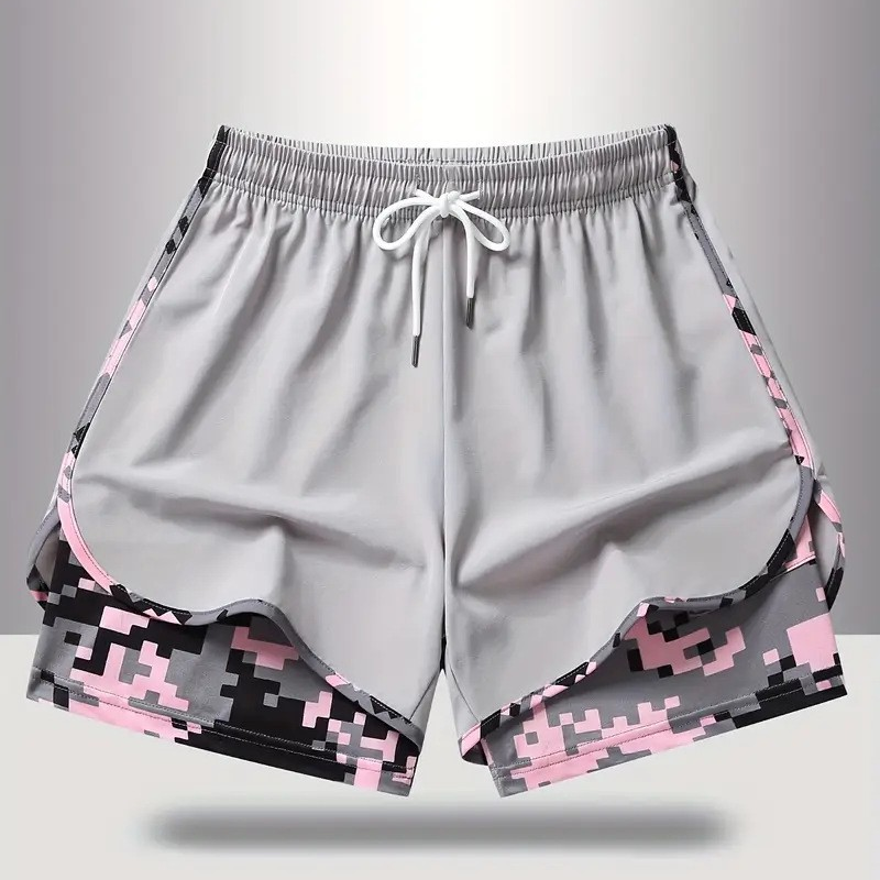 50 % RABATT AUF 2-IN-1-SPORTSHORTS! 🔥 Atmungsaktives Material, Camouflage-Futter & Taschen für Damen 🏃‍♀️✨