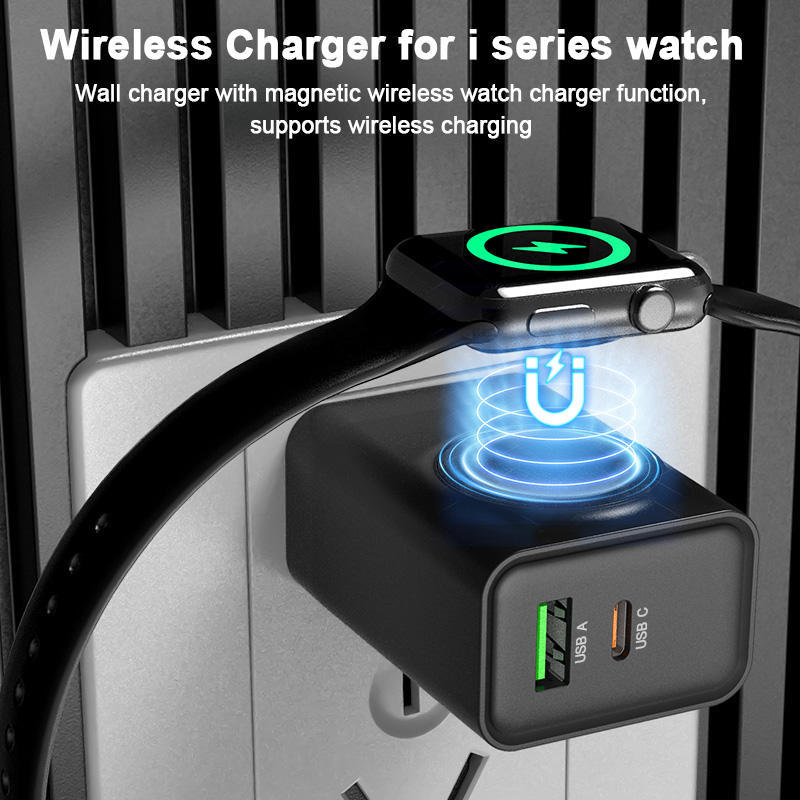 ⚡🔋3-in-1-Wireless-Wandladegerät für die Uhr⏱️✨