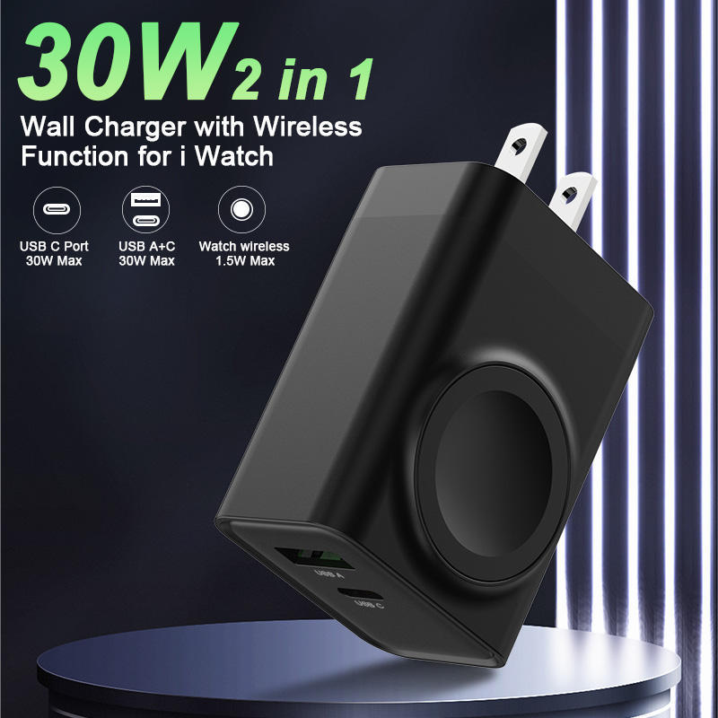 ⚡🔋3-in-1-Wireless-Wandladegerät für die Uhr⏱️✨