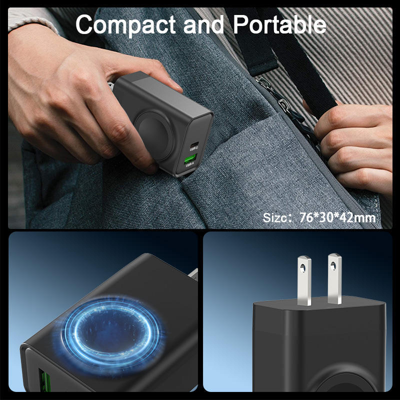⚡🔋3-in-1-Wireless-Wandladegerät für die Uhr⏱️✨