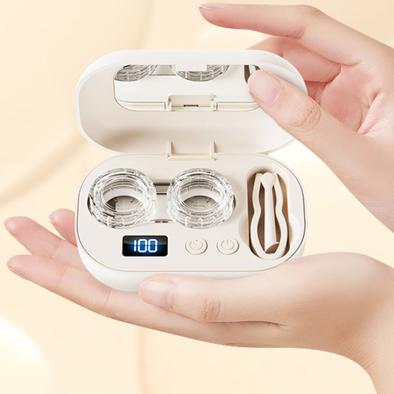 👓💧 Electric Contact Lens Cleaning Case – Portable & Rechargeable
