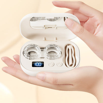 👓💧 Electric Contact Lens Cleaning Case – Portable & Rechargeable