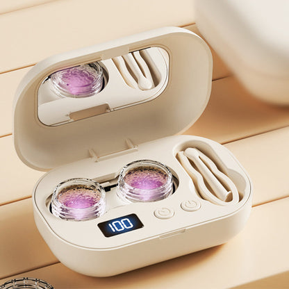 👓💧 Electric Contact Lens Cleaning Case – Portable & Rechargeable