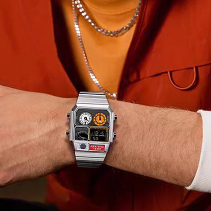 ⏱️✨ Multifunktionale Retro-Digitaluhr für Herren