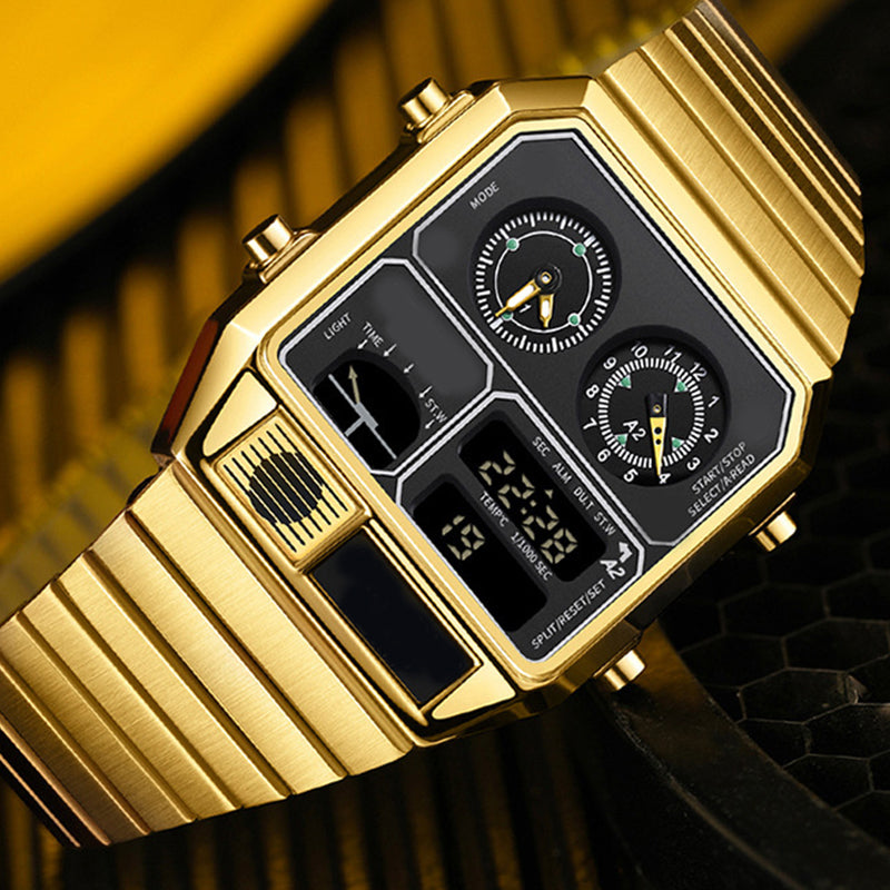 ⏱️✨ Multifunktionale Retro-Digitaluhr für Herren