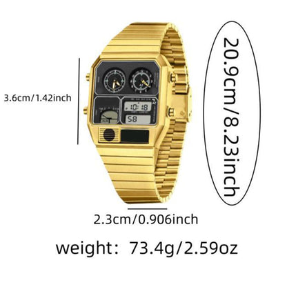 ⏱️✨ Multifunktionale Retro-Digitaluhr für Herren