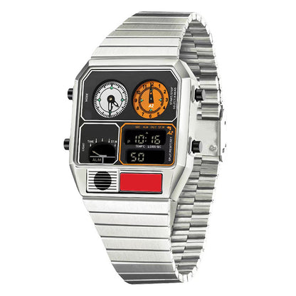 ⏱️✨ Multifunktionale Retro-Digitaluhr für Herren