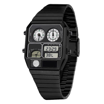 ⏱️✨ Multifunktionale Retro-Digitaluhr für Herren