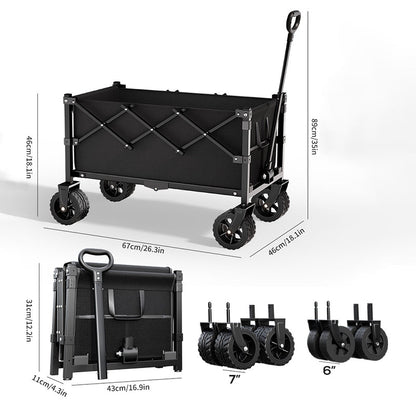 🛒 50% RABATT! 🌿 Faltbarer Transportwagen – Stabiler Stahlrahmen & 80 kg Traglast – Ideal für Garten, Camping oder Strand – leicht & zusammenklappbar – praktisch für Ausflüge und Einkäufe 🏖️🧳✨