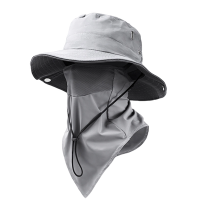🎩🥳 2026 HEISSER VERKAUF – 50% RABATT! Atmungsaktive Fischerhut mit abnehmbarer Maske – 2-in-1-Design, Ice-Silk-Material, Breite Krempe & Nackenschutz für 360°-Sonnenschutz 🌬️