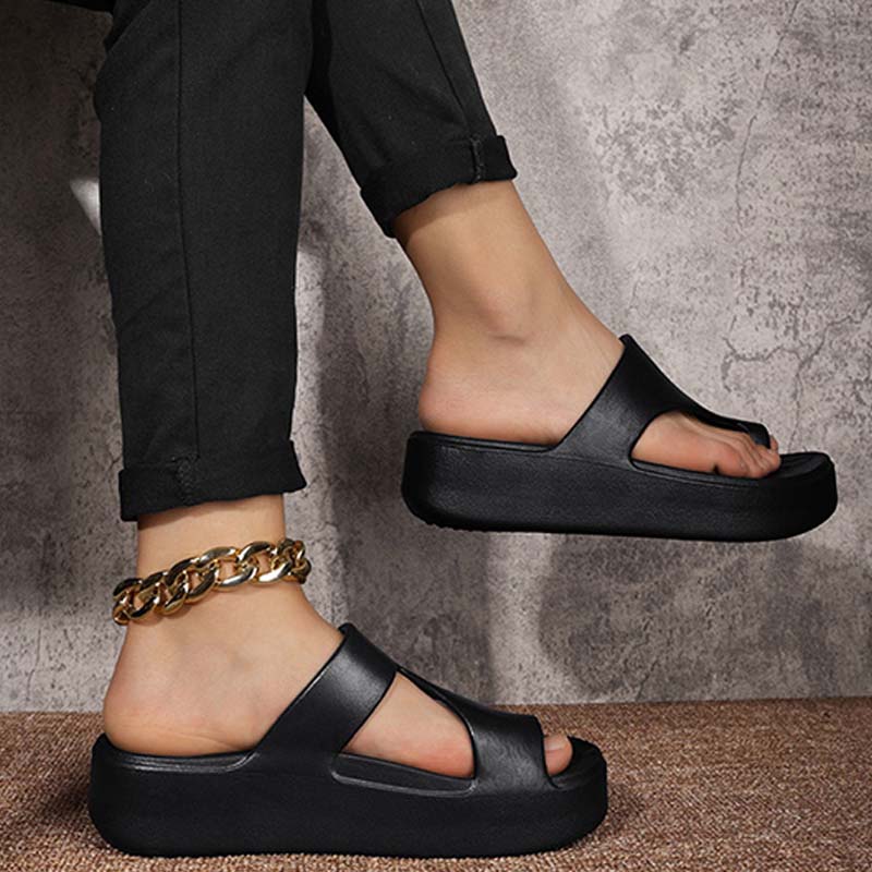 👡✨ Damen Sandalen mit Plateau-Absatz & Zehensteg 🔥
