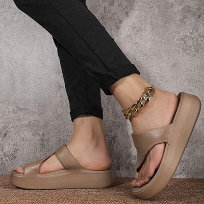 👡✨ Damen Sandalen mit Plateau-Absatz & Zehensteg 🔥