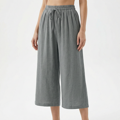 👖🔥Caprihose für Damen mit Kordelzug und lässigem Schnitt