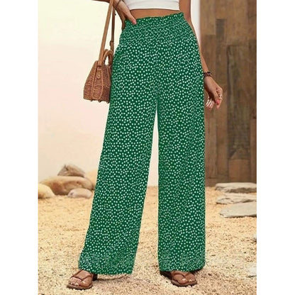 👗⏰ 50% RABATT nur für kurze Zeit! Damen-Hose mit gerafftem Hohem Bund & Weitem Bein – Leicht, vielseitig & eleganter Oversize-Style 🌿