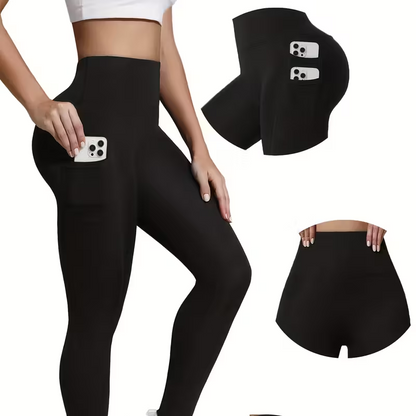 ✨ Hochtaillierte Yoga-Hose mit figurformendem Effekt & praktischen Taschen ✨