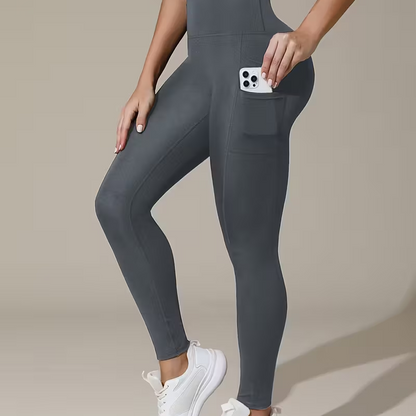 ✨ Hochtaillierte Yoga-Hose mit figurformendem Effekt & praktischen Taschen ✨
