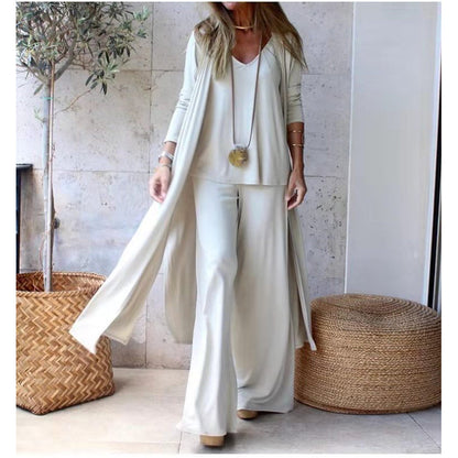 🧥👚3-teiliges, locker sitzendes Loungewear-Set für Damen