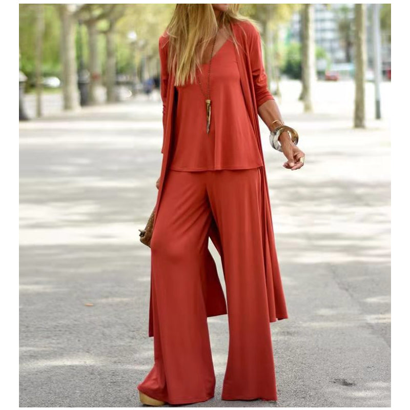 🧥👚3-teiliges, locker sitzendes Loungewear-Set für Damen