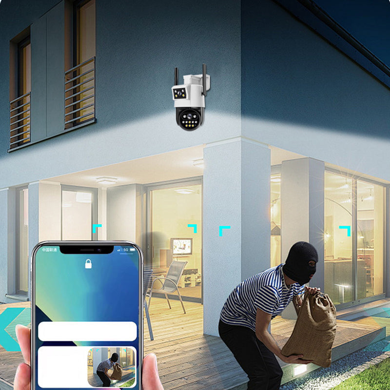 🔥 -50% RABATT: 360° Dual-Lens Überwachungskamera ✨🛡️