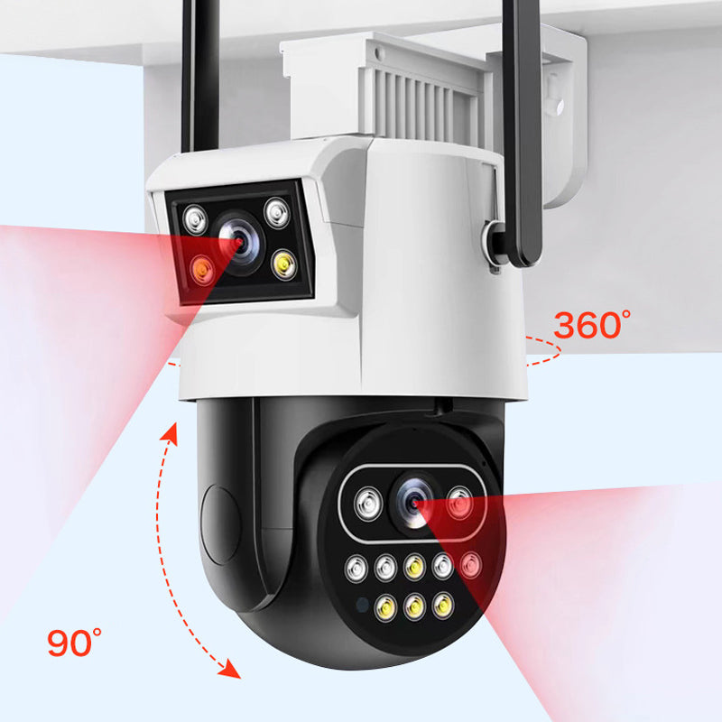🔥 -50% RABATT: 360° Dual-Lens Überwachungskamera ✨🛡️