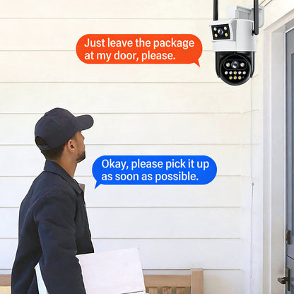 🔥 -50% RABATT: 360° Dual-Lens Überwachungskamera ✨🛡️