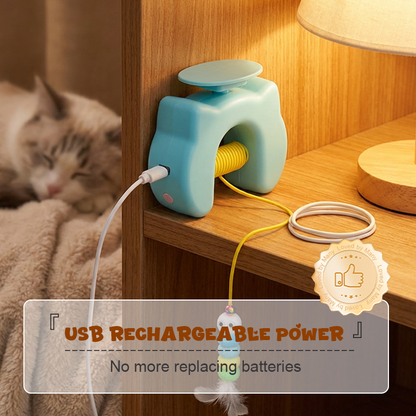 🐈Automatisches, einziehbares Katzenspielzeug💡