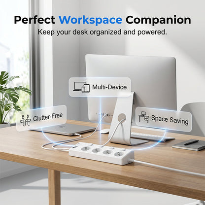 💡🔌 Steckdosenleiste mit 4 Steckdosen ✨ Einzelnen Schaltern & USB-Anschlüssen 📱