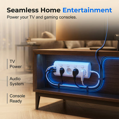 💡🔌 Steckdosenleiste mit 4 Steckdosen ✨ Einzelnen Schaltern & USB-Anschlüssen 📱