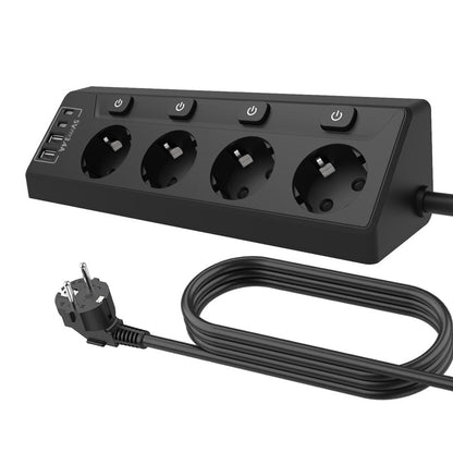 💡🔌 Steckdosenleiste mit 4 Steckdosen ✨ Einzelnen Schaltern & USB-Anschlüssen 📱