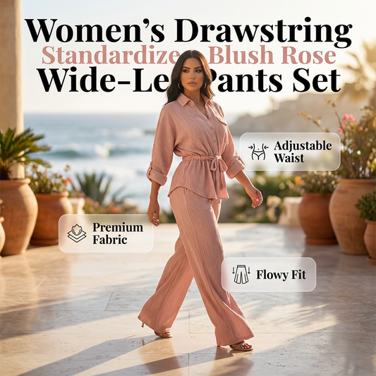 👚 50% RABATT! 🌸 Damen Kordelzug-Shirt & Weithosen-Set – Bequem, Vielseitig & Perfekt Für Einen Lässigen Look 💃
