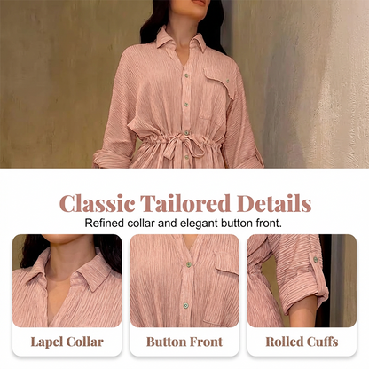 👚 50% RABATT! 🌸 Damen Kordelzug-Shirt & Weithosen-Set – Bequem, Vielseitig & Perfekt Für Einen Lässigen Look 💃
