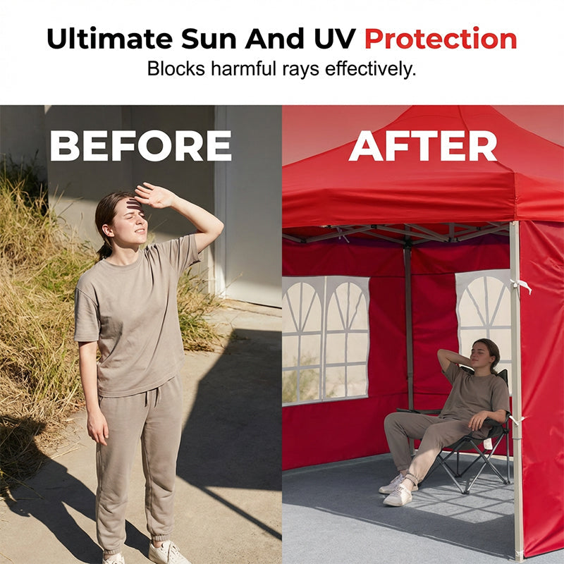 ⏳Limitiertes 50 % Rabatt⏰Wasserdichte und winddichte Seitenplane für Outdoor-Zelte🏕️