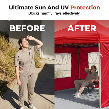 ⏳Limitiertes 50 % Rabatt⏰Wasserdichte und winddichte Seitenplane für Outdoor-Zelte🏕️