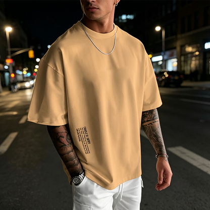 📢🔥Letzter Tag: 50% Rabatt!⏰👕Herren Urban Style Loose Fit Kurzarm-Shirt✨