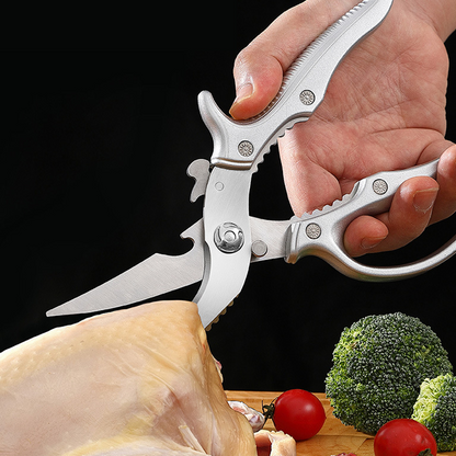 ✂️ LIMITIERT 40% RABATT! ⚡ Robuste Multifunktions-Küchenschere aus Edelstahl – Mit Nussknacker, Flaschenöffner & Sicherheitssperre 🔪