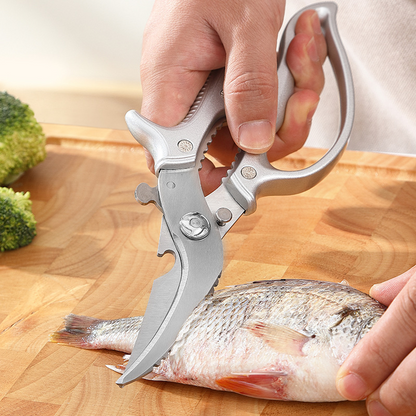 ✂️ LIMITIERT 40% RABATT! ⚡ Robuste Multifunktions-Küchenschere aus Edelstahl – Mit Nussknacker, Flaschenöffner & Sicherheitssperre 🔪