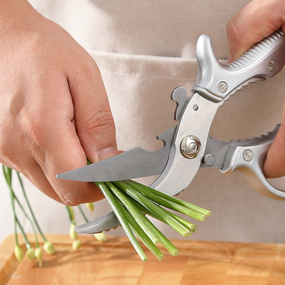 ✂️ LIMITIERT 40% RABATT! ⚡ Robuste Multifunktions-Küchenschere aus Edelstahl – Mit Nussknacker, Flaschenöffner & Sicherheitssperre 🔪