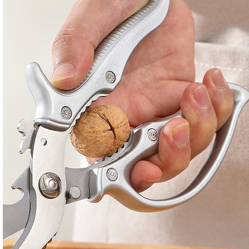 ✂️ LIMITIERT 40% RABATT! ⚡ Robuste Multifunktions-Küchenschere aus Edelstahl – Mit Nussknacker, Flaschenöffner & Sicherheitssperre 🔪