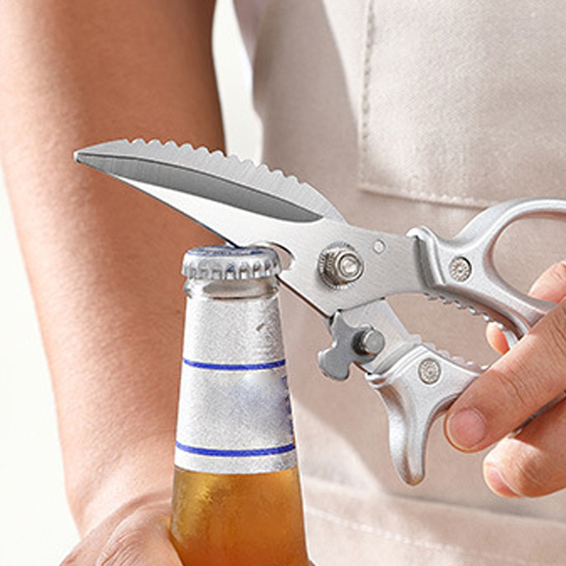✂️ LIMITIERT 40% RABATT! ⚡ Robuste Multifunktions-Küchenschere aus Edelstahl – Mit Nussknacker, Flaschenöffner & Sicherheitssperre 🔪
