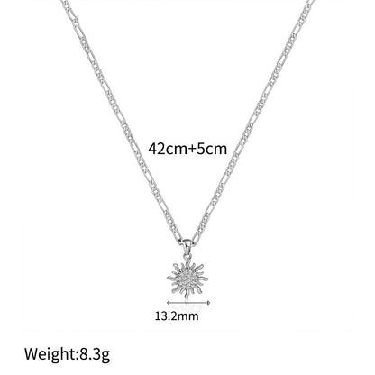 💛 Sonnenblumen-Kette für Damen – Dezenter Schmuck für Alltag, Büro und Freizeit