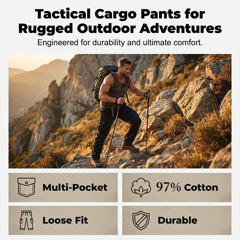👖40% Rabatt! ⚡ Herren-Taktik-Arbeitshosen – gerade geschnitten, atmungsaktives hochwertiges Baumwollmaterial, praktische Taschen 🎒