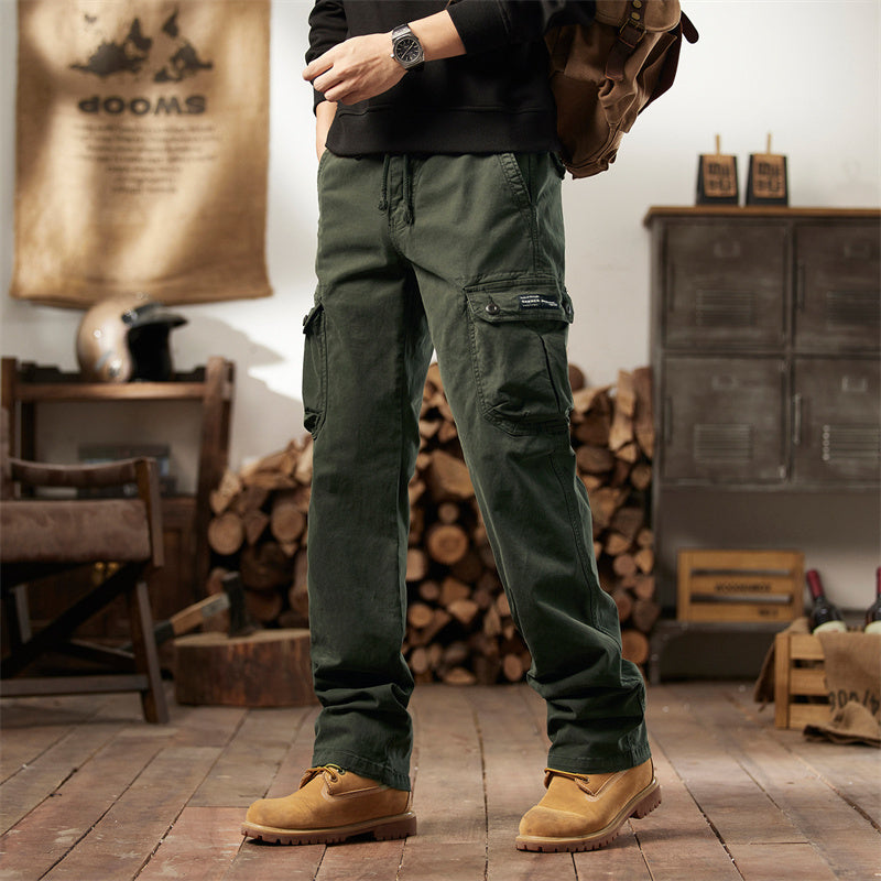 👖40% Rabatt! ⚡ Herren-Taktik-Arbeitshosen – gerade geschnitten, atmungsaktives hochwertiges Baumwollmaterial, praktische Taschen 🎒