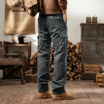👖40% Rabatt! ⚡ Herren-Taktik-Arbeitshosen – gerade geschnitten, atmungsaktives hochwertiges Baumwollmaterial, praktische Taschen 🎒