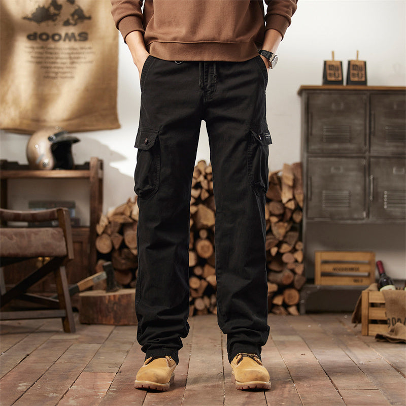 👖40% Rabatt! ⚡ Herren-Taktik-Arbeitshosen – gerade geschnitten, atmungsaktives hochwertiges Baumwollmaterial, praktische Taschen 🎒