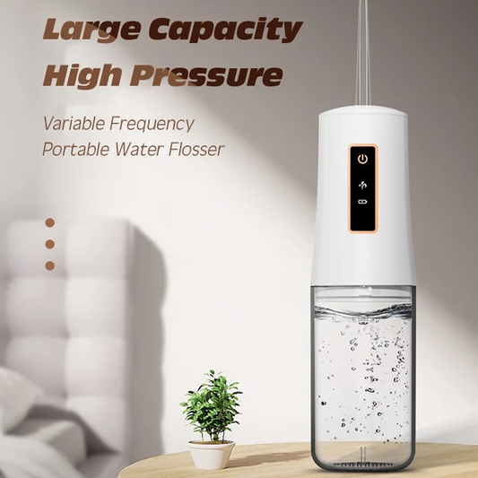 🦷 Tragbare Munddusche🚿 Variable Frequenz🔁 Tiefenreinigung für Zähne💎