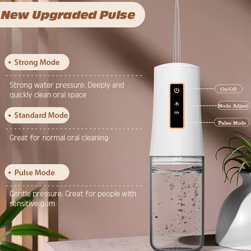 🦷 Tragbare Munddusche🚿 Variable Frequenz🔁 Tiefenreinigung für Zähne💎