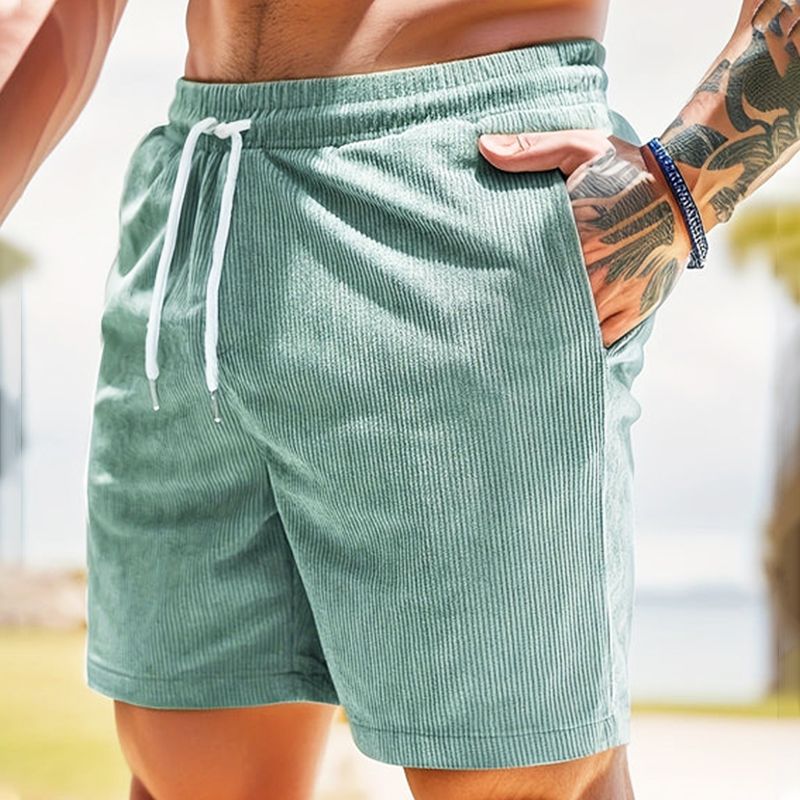 🩳✨Schlichte atmungsaktive Freizeitshorts aus Cord für Herren | Bequem & Alltagstauglich