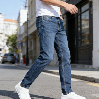 🧵👖Klassische Stretch-Jeans für Herren | Slim-Fit & angenehm weich