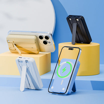 ⏰ Blitzangebot! 50 % Rabatt – nur noch heute Abend! Magnetische Powerbank mit Ständer und Schnellladefunktion